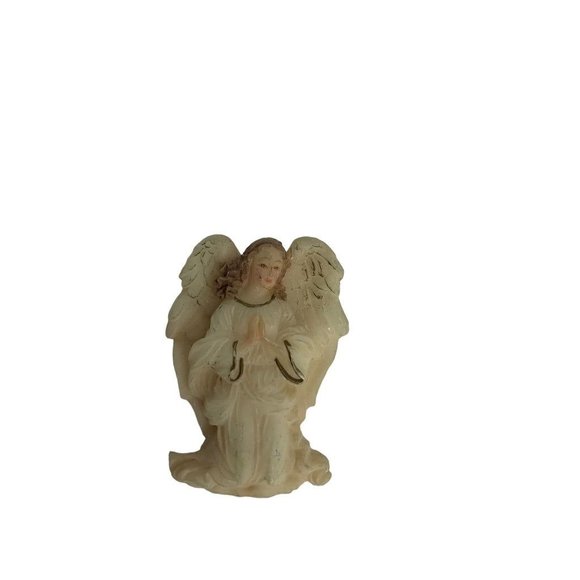 Vintage Angel Brooch Plastic Resin Detailed 1 3/4"h Pin - Picture 2 of 7